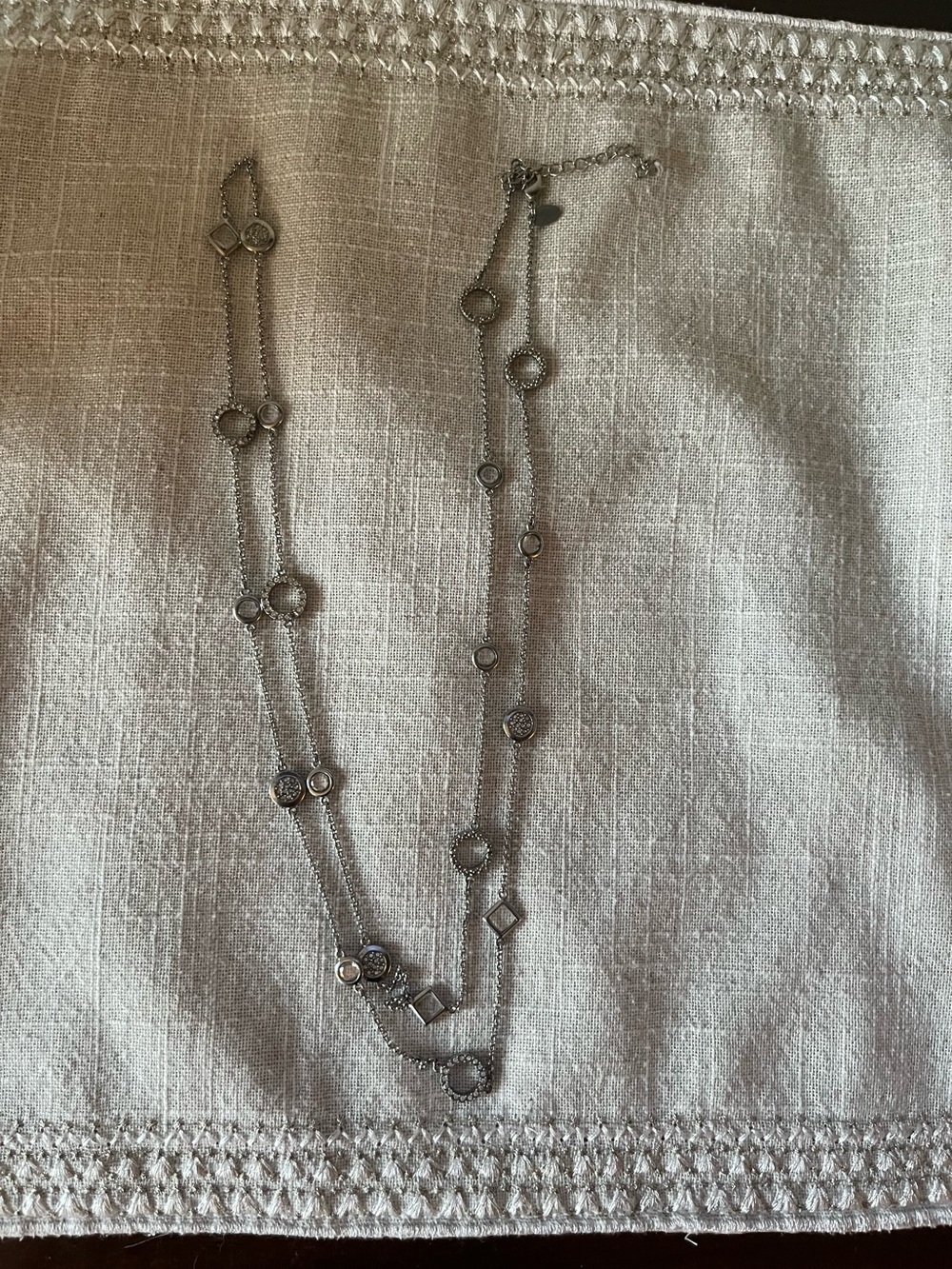 Lia Sophia Silver tone Multi-Shape Necklace - Women Jewelry